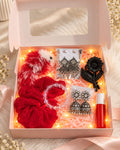Luxury Red Rose & Jewelry Self-Care Gift Box for Women